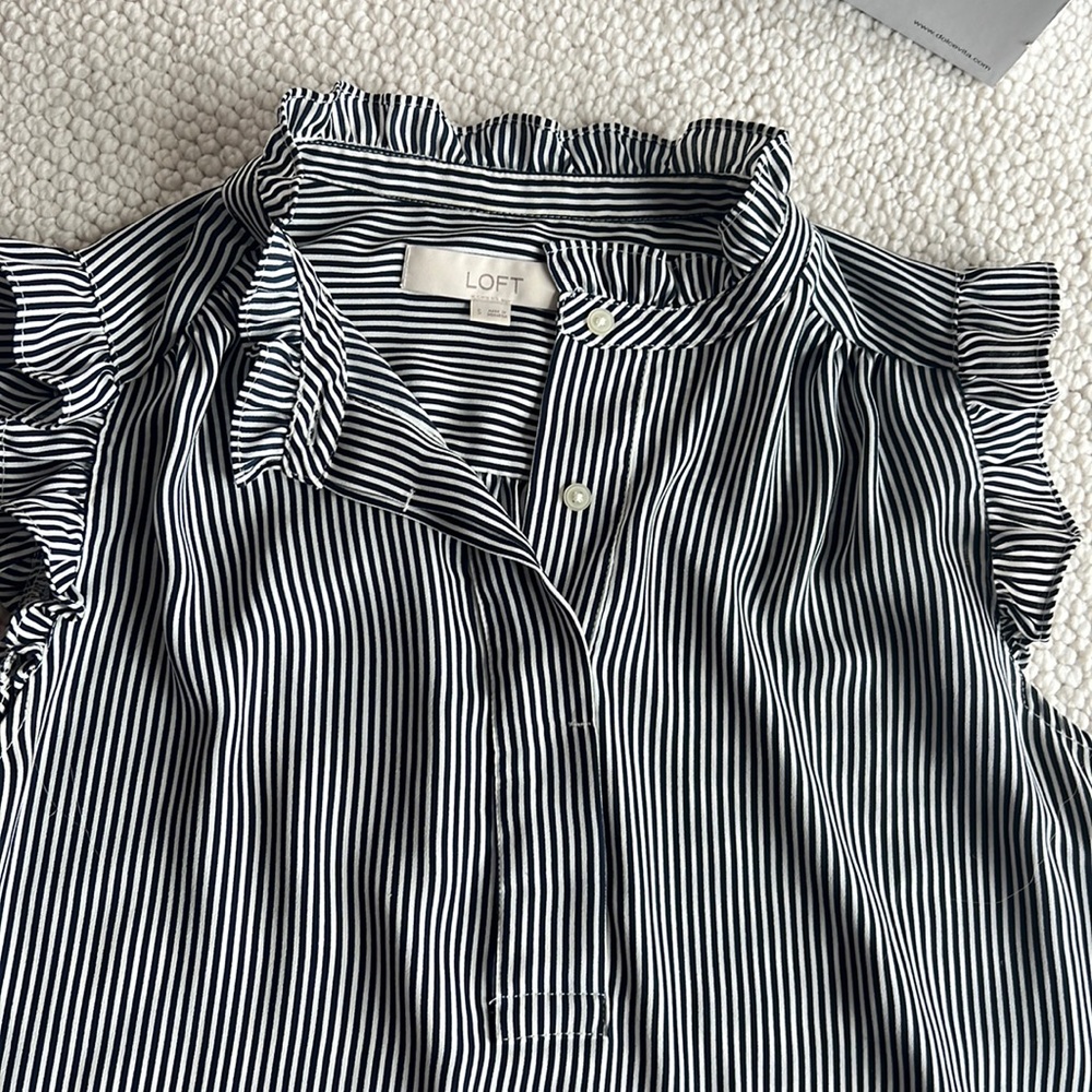 Ann Taylor Loft striped tank top